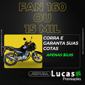 FAN 160 OU 15K NA CONTA 